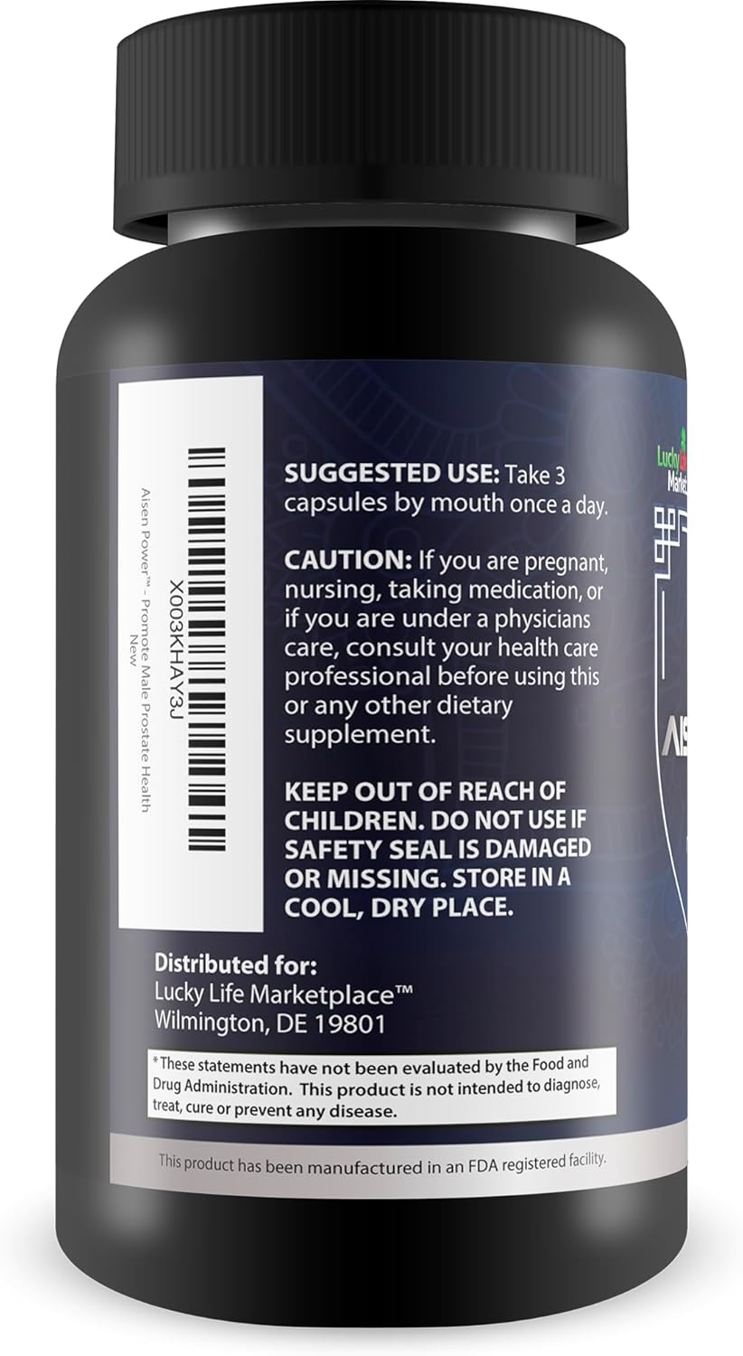 Aisen Power Prostate Supplement - Supports Healthy Urinary Flow & Reduced Inflammation - Size Support for Men's Prostate - Aisen Power Capsules for Men