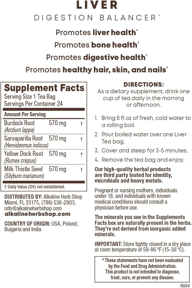 Alkaline Herb Store Liver Support Bundle: Sea Moss, Happy Liver Tea, Chlorophyll Supplement