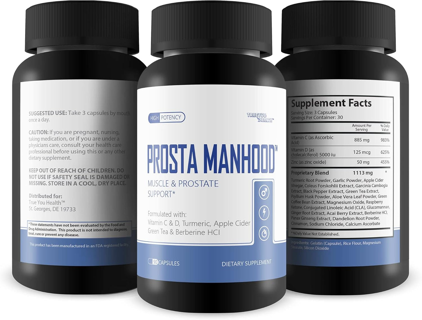 All-in-One Prostate Support Supplement for Men - Promotes Healthy Prostate Function, Blood Flow, Kidney Health - Immune Support Included