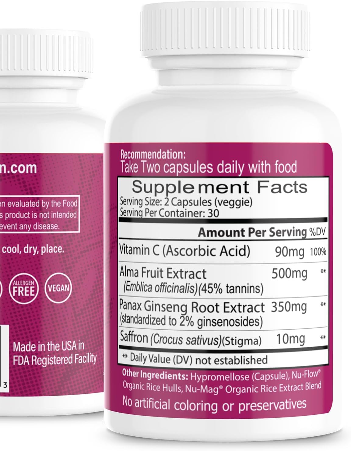All-Natural Lung Cleanse and Detox Supplement for Smokers - Vegan-Friendly - 60 Capsules