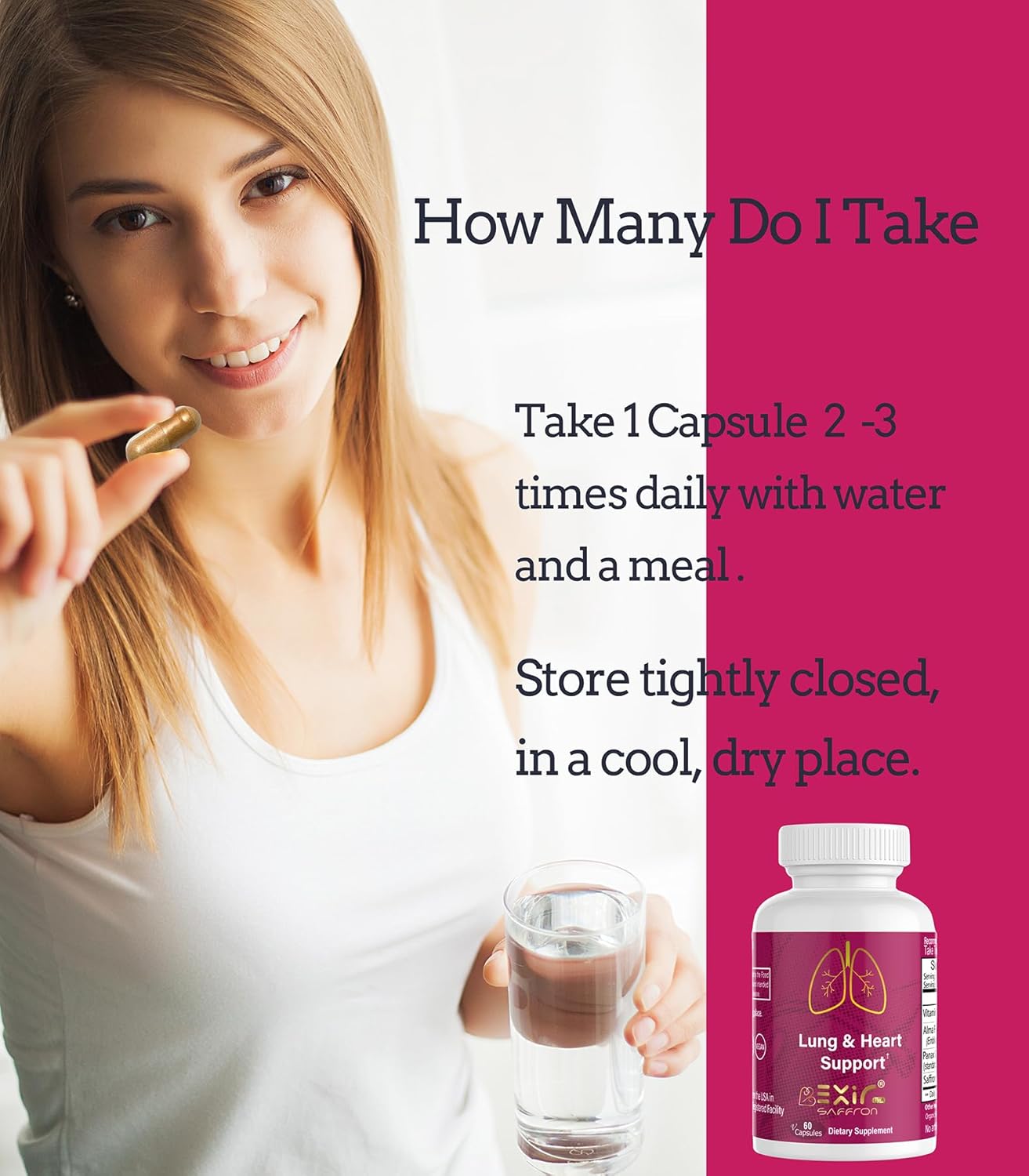 All-Natural Lung Cleanse and Detox Supplement for Smokers - Vegan-Friendly - 60 Capsules