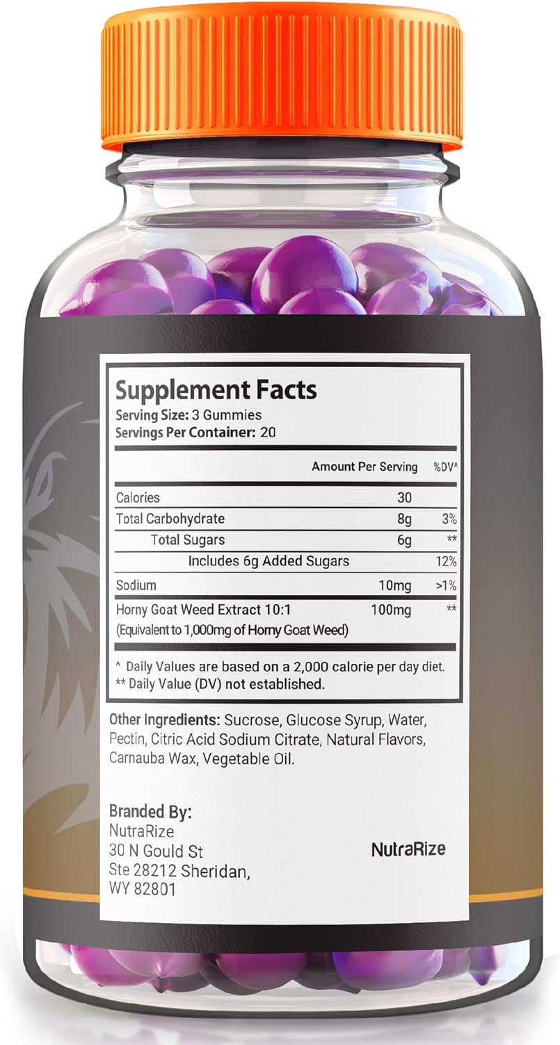 All-Natural NutraRize VigorPlux Male Gummies - Support Performance & Confidence - Official Reviews - 60 Gummies