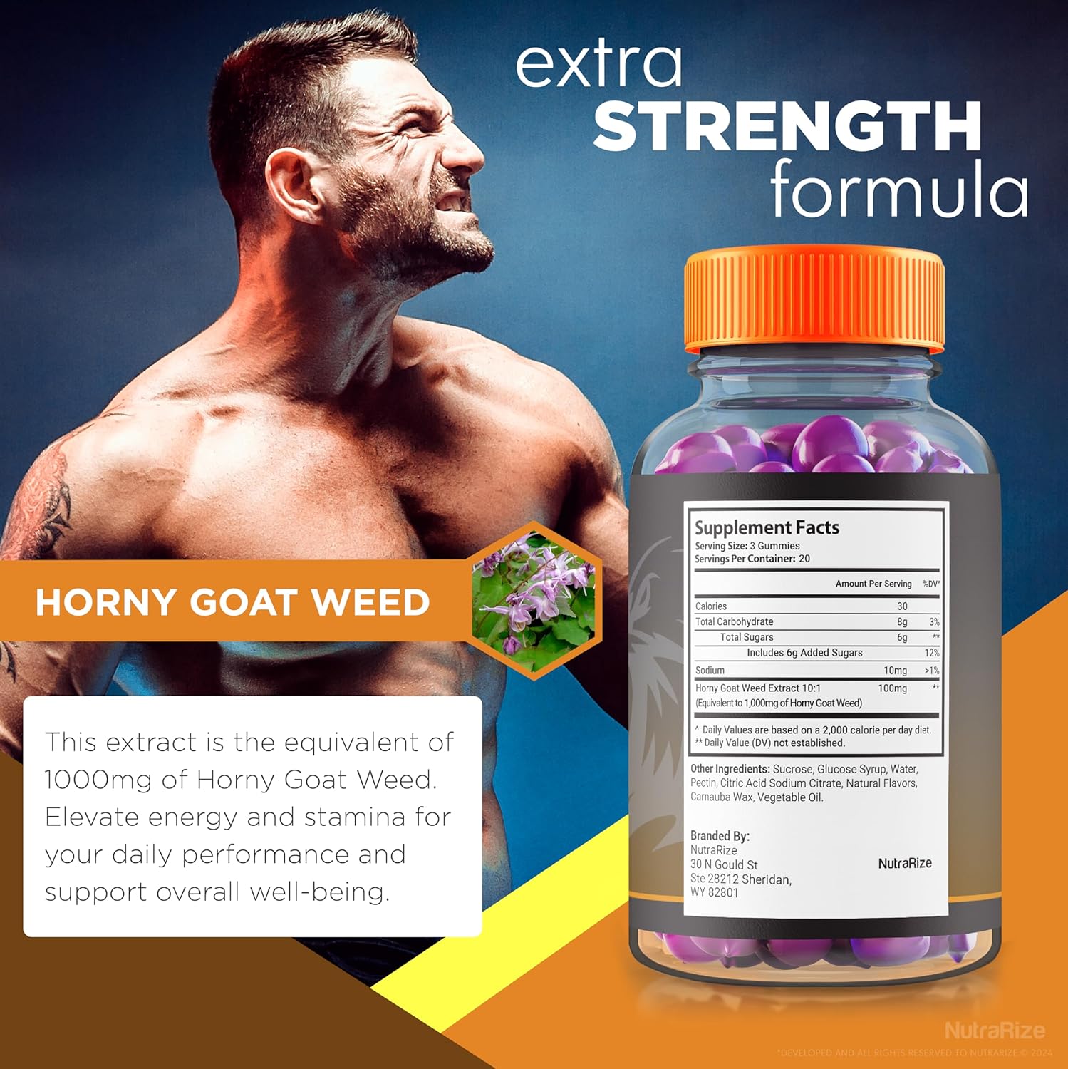 All-Natural NutraRize VigorPlux Male Gummies - Support Performance & Confidence - Official Reviews - 60 Gummies