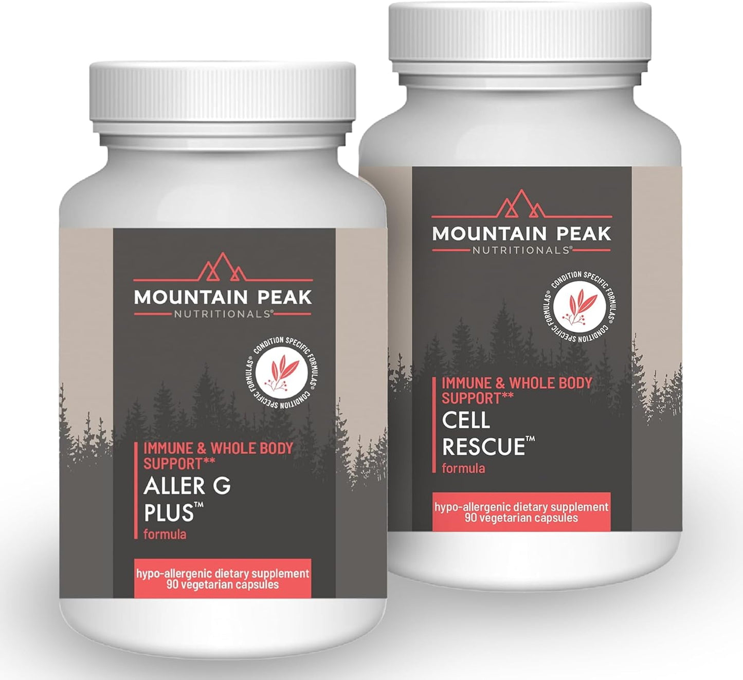 Aller G Plus & Cell Rescue Combo Pack: Immune Support with Turmeric & Bromelain - Hypoallergenic Supplements