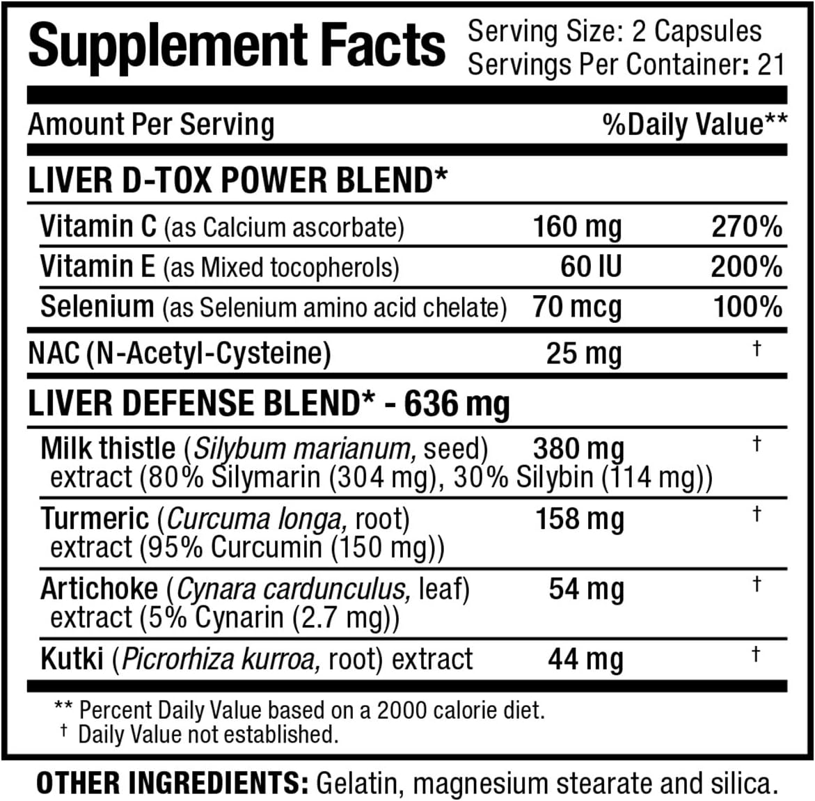 ALLMAX Liver D-Tox™ - 42 Capsules by ALLMAX Nutrition for Liver Health Detoxification