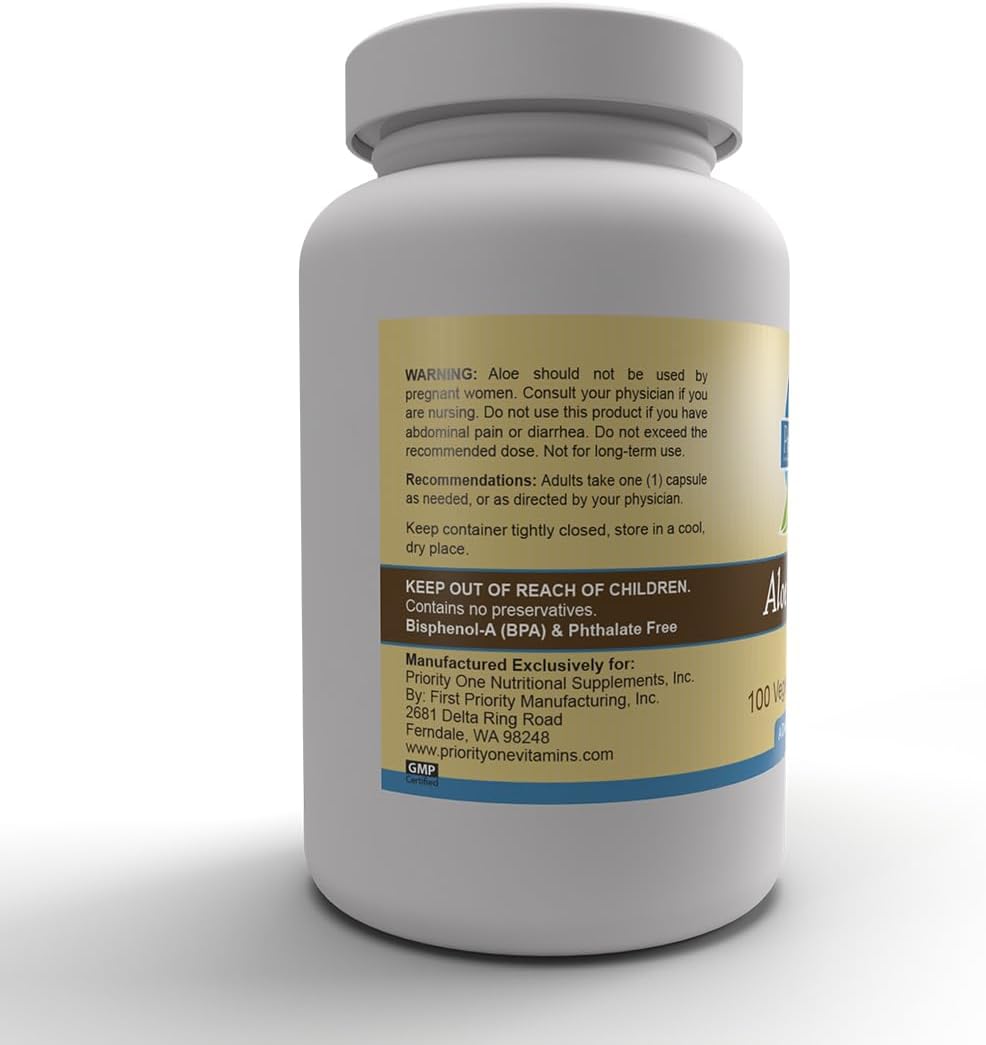 Aloe Complex Supplement for Optimal Health and Wellness - Priority One