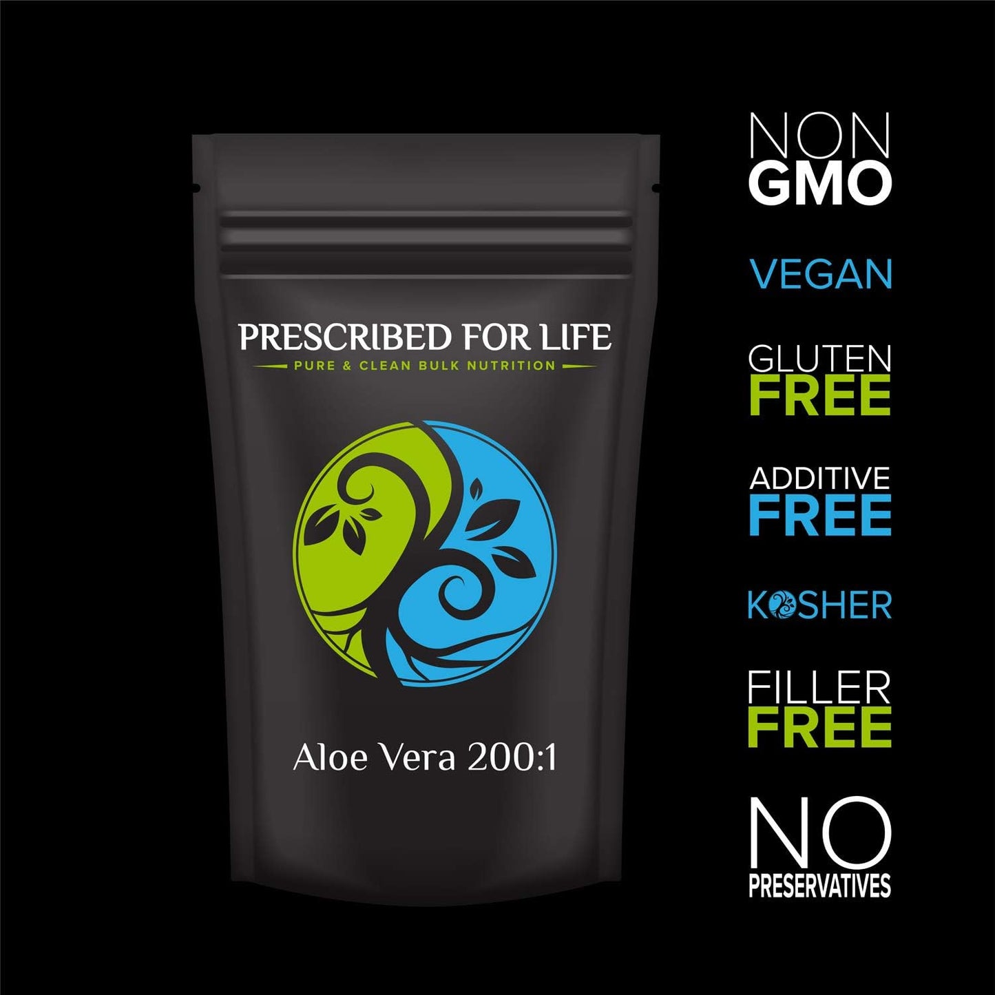 Aloe Vera Gel Powder 200:1 Supplement for Skin Care & Health | Food Grade, Natural, Vegan, Non-GMO | 2 oz