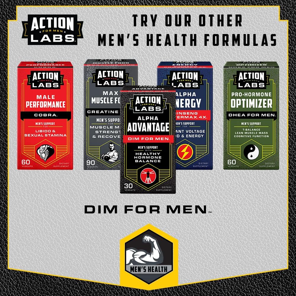Alpha Advantage Dim Supplement for Men - 30 Vegetarian Capsules by Action Labs