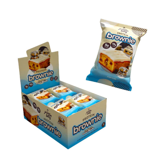 Alpha Prime Supplements Prime Bites Protein Brownie Bars - 16-17g Protein, 5g Collagen - Cookie and Cream Blondie Flavor - 12 Bars