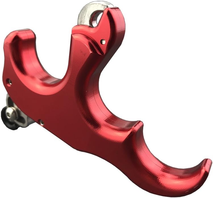 AMEYXGS Archery Thumb Trigger 3 Fingers Release Aid - Aluminum Alloy Bowstring Release for Outdoor Shooting & Hunting