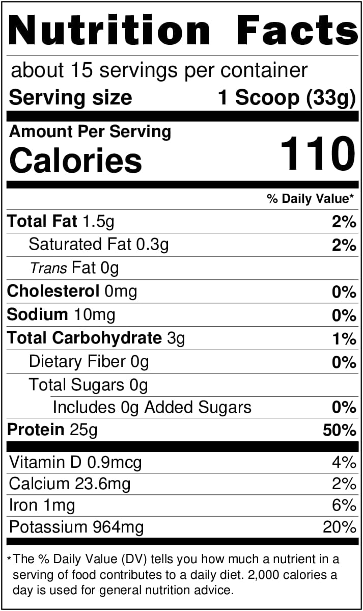 Andes Cocoa Vegan Protein Powder from Patagonia - 25g Protein, 110 Cal, 3.8g BCAAs, Plant-Based, Non-GMO, Soy & Gluten Free - 15 Servings
