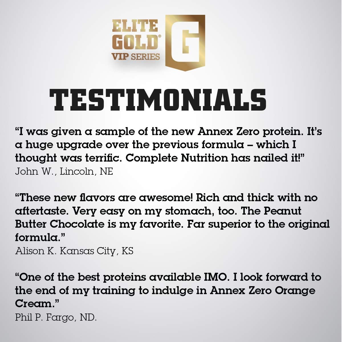 Annex Zero Elite Gold VIP Series Whey Protein Powder with BCAAs - Chocolate Peanut Butter Flavor - 2lb Tub