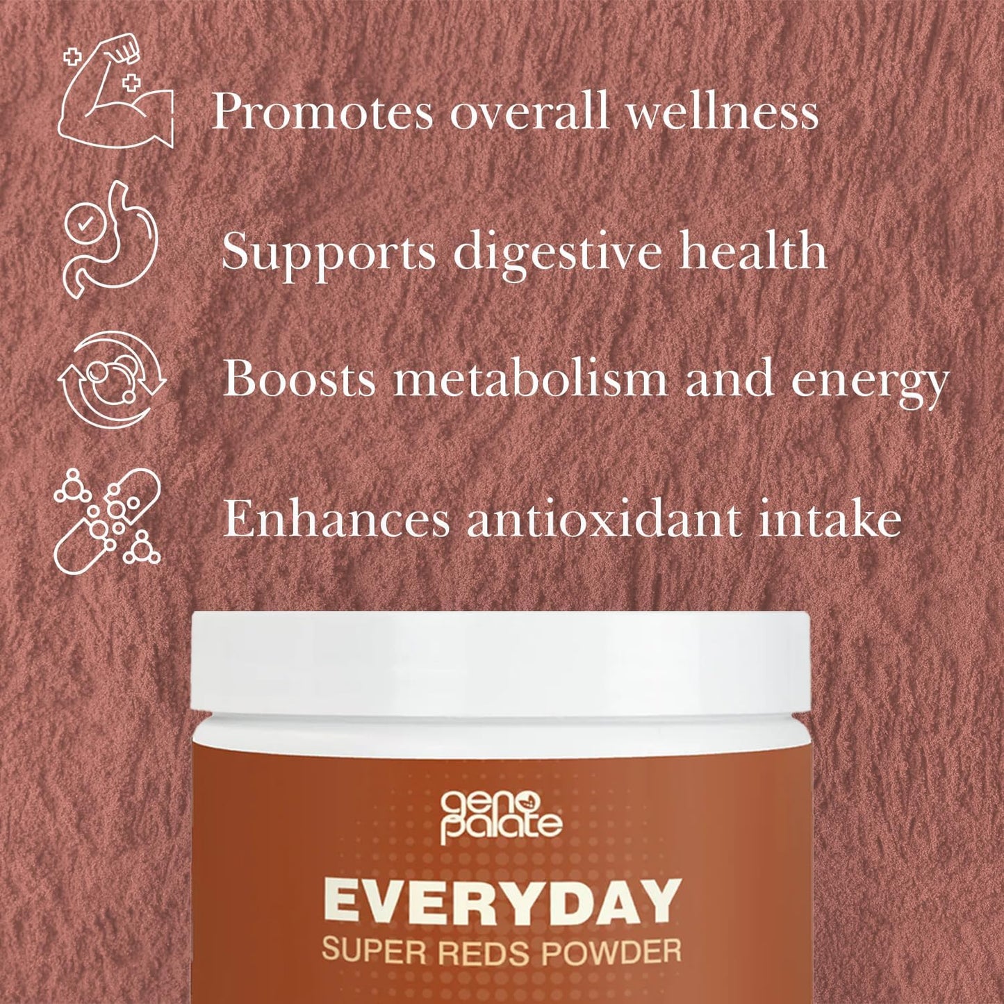 Antioxidant Superfood Blend with Beet Root, Cranberry, Hibiscus, Acai & Probiotics - Vegan, 30 Servings