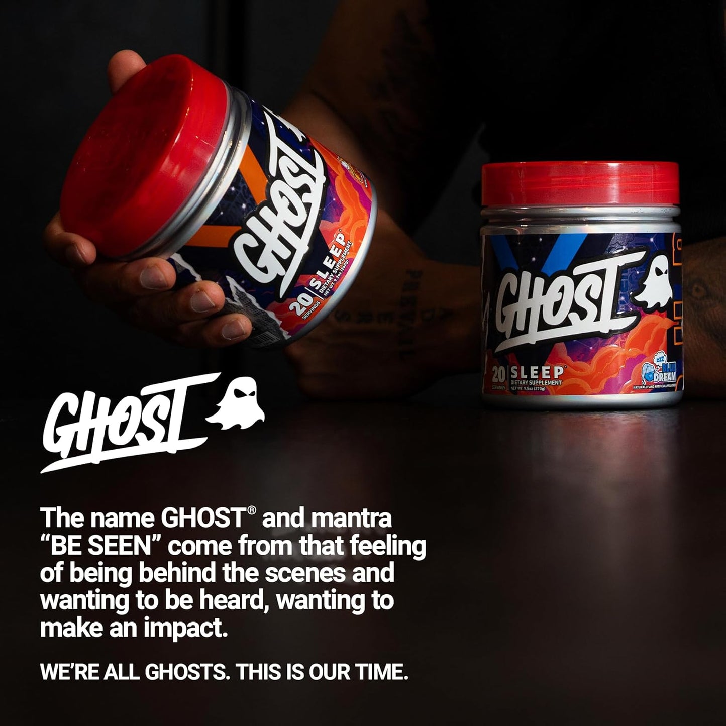 Apple Pie GHOST Sleep Dietary Supplement - Premium Ingredients for Recovery & Rest, Including Melatonin, Colostrum & Ashwagandha - Supports Quality Sleep - Gluten-Free & Sugar-Free Formula