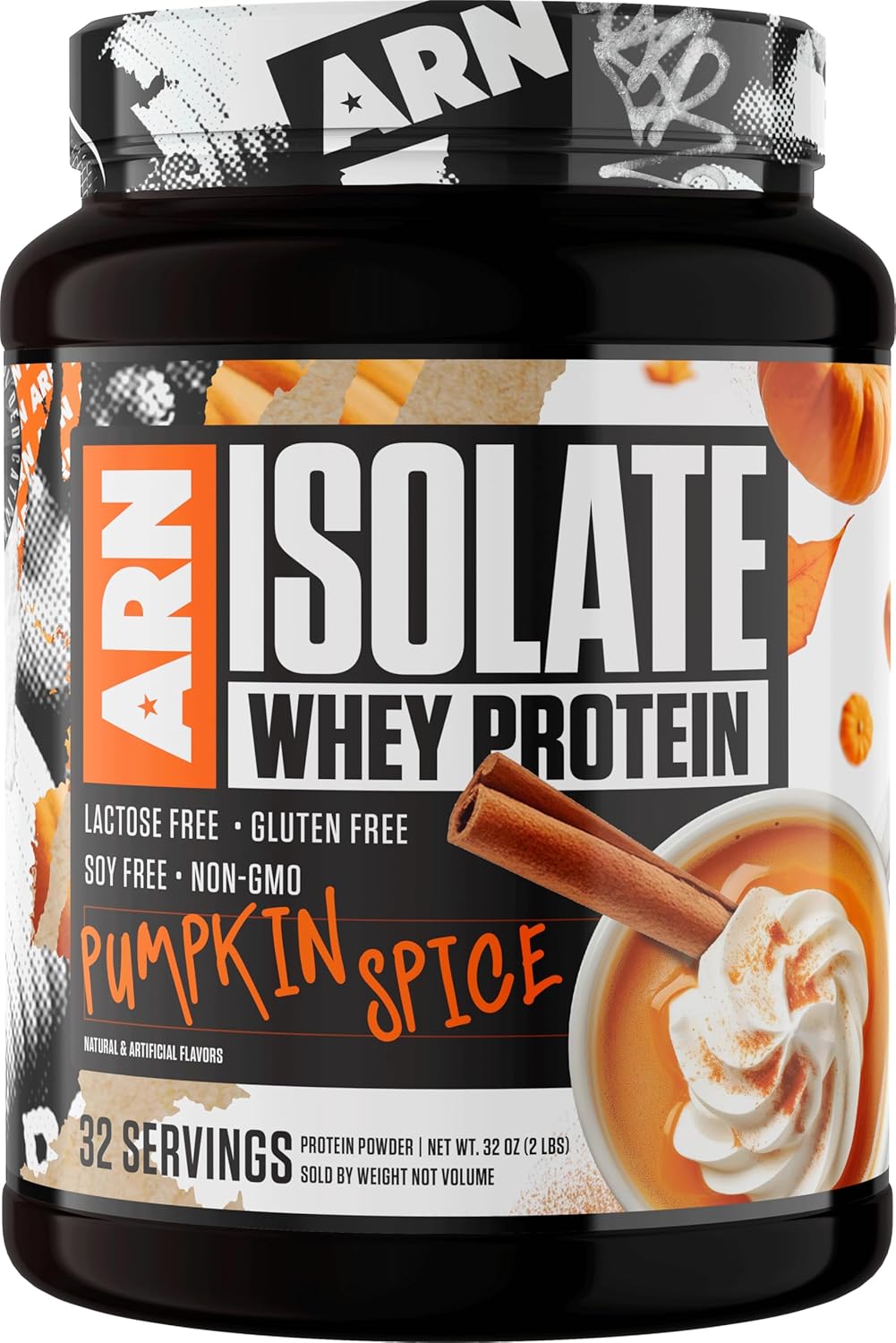 ARN Isolate Whey Protein Powder - Pumpkin Spice Flavor (32 Servings) by Arms Race Nutrition