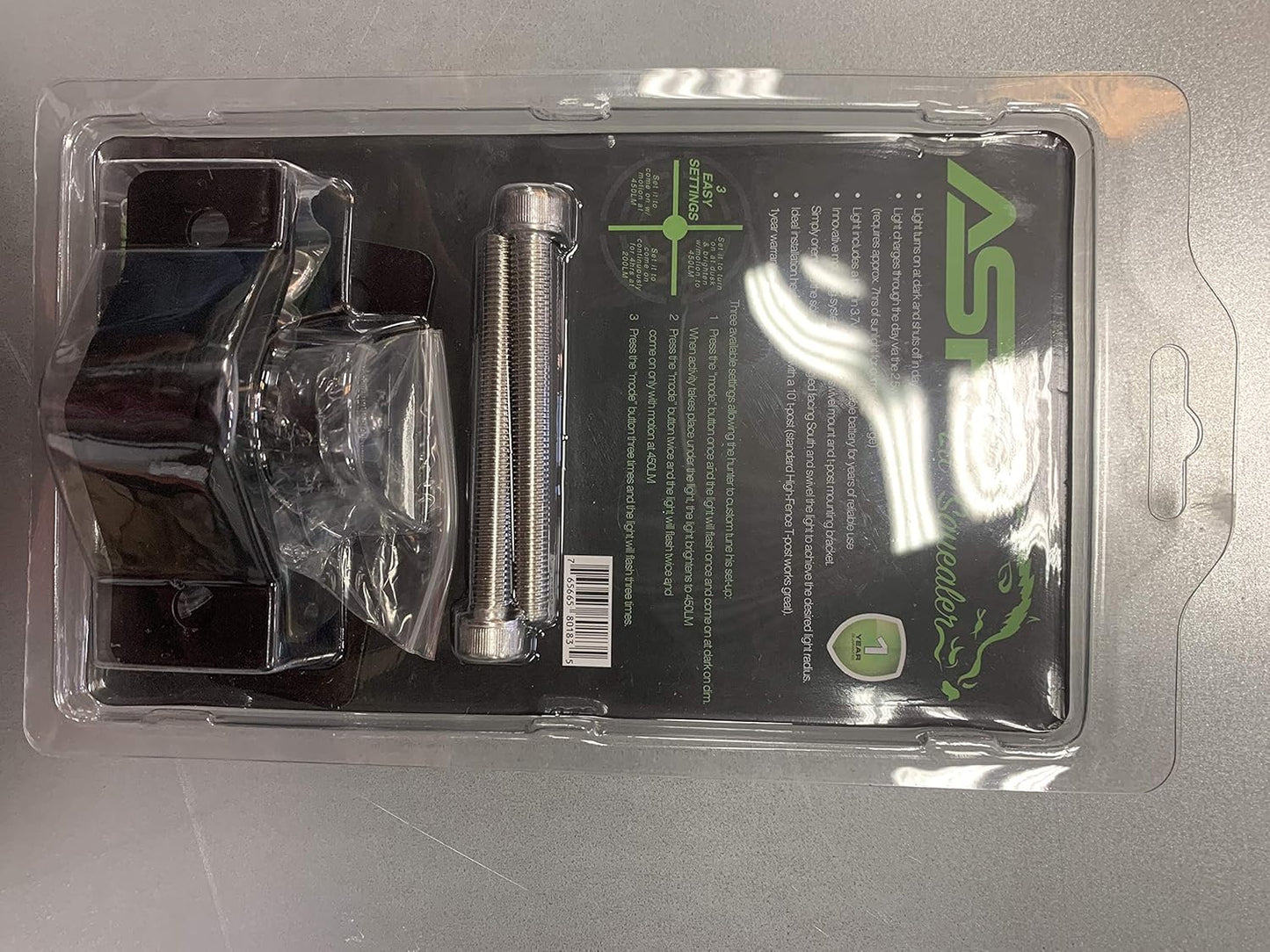 ASF Lil' Squealer Hog Hunting Light - Solar Powered Automatic Light for Hog Hunting in All Seasons