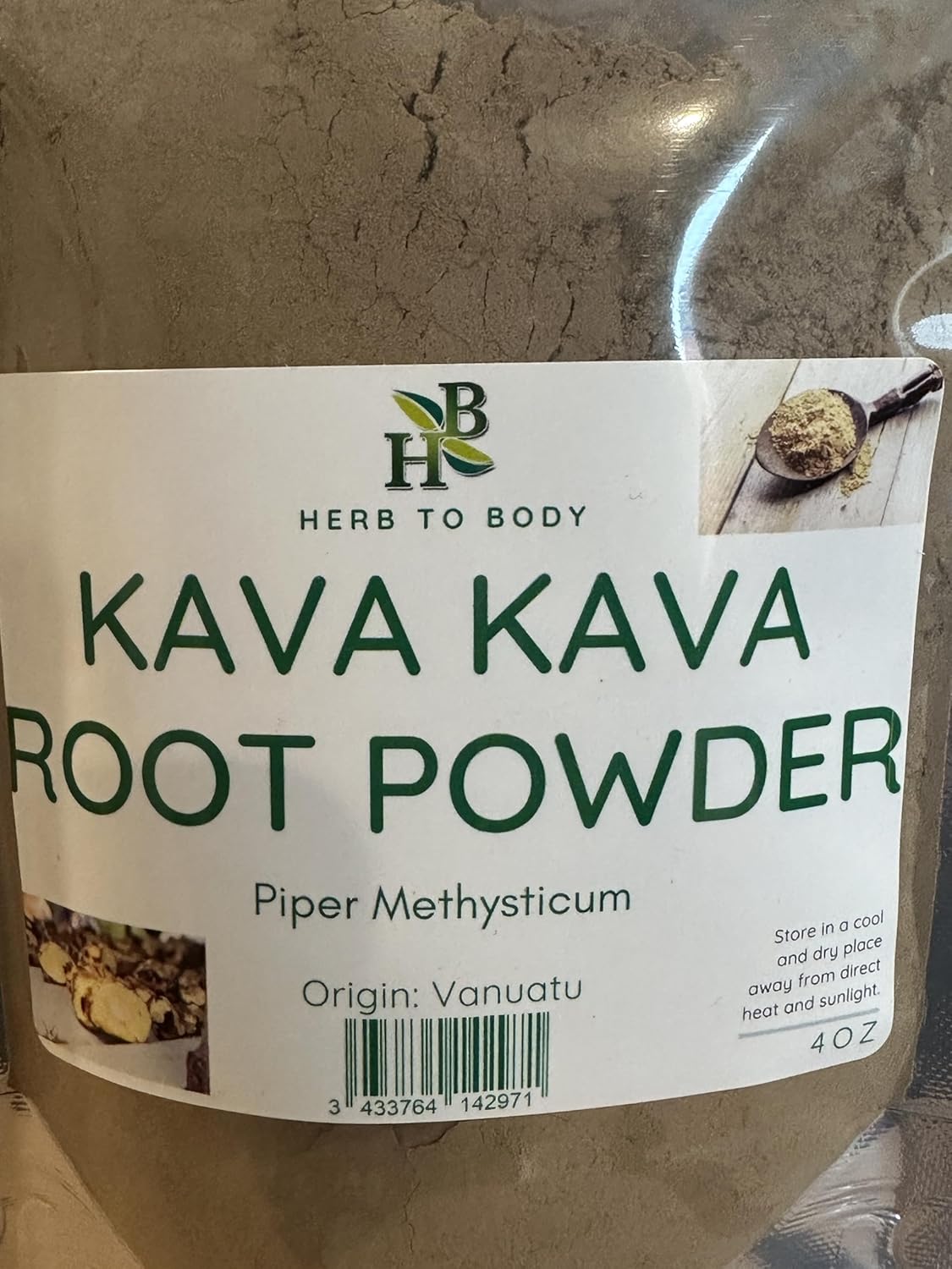 Authentic Vanuatu Kava Kava Root Powder - 4oz | Rich Earthy Flavor for Tranquil Experience
