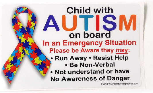 Autism Awareness Bumper Stickers 2 Pack for Vehicles - AZ House of Graphics