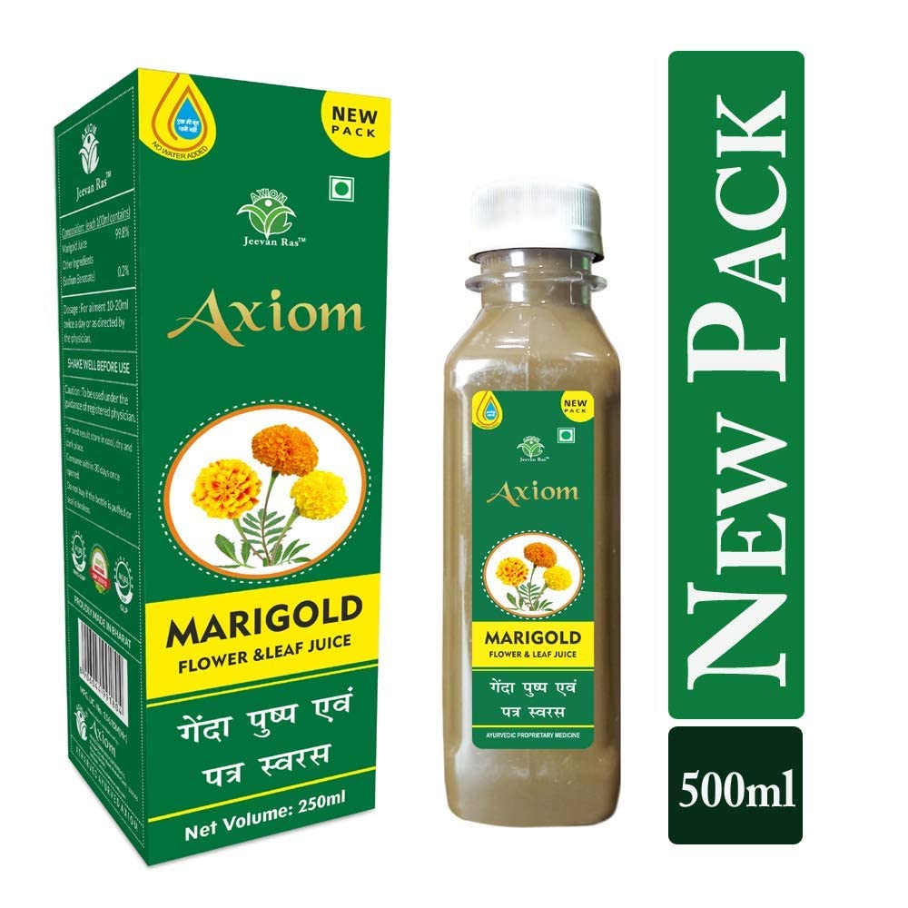 Ayurvedic Marigold Juice 250ml - Pack of 3 by Nutranix TNA for Wellness Benefits
