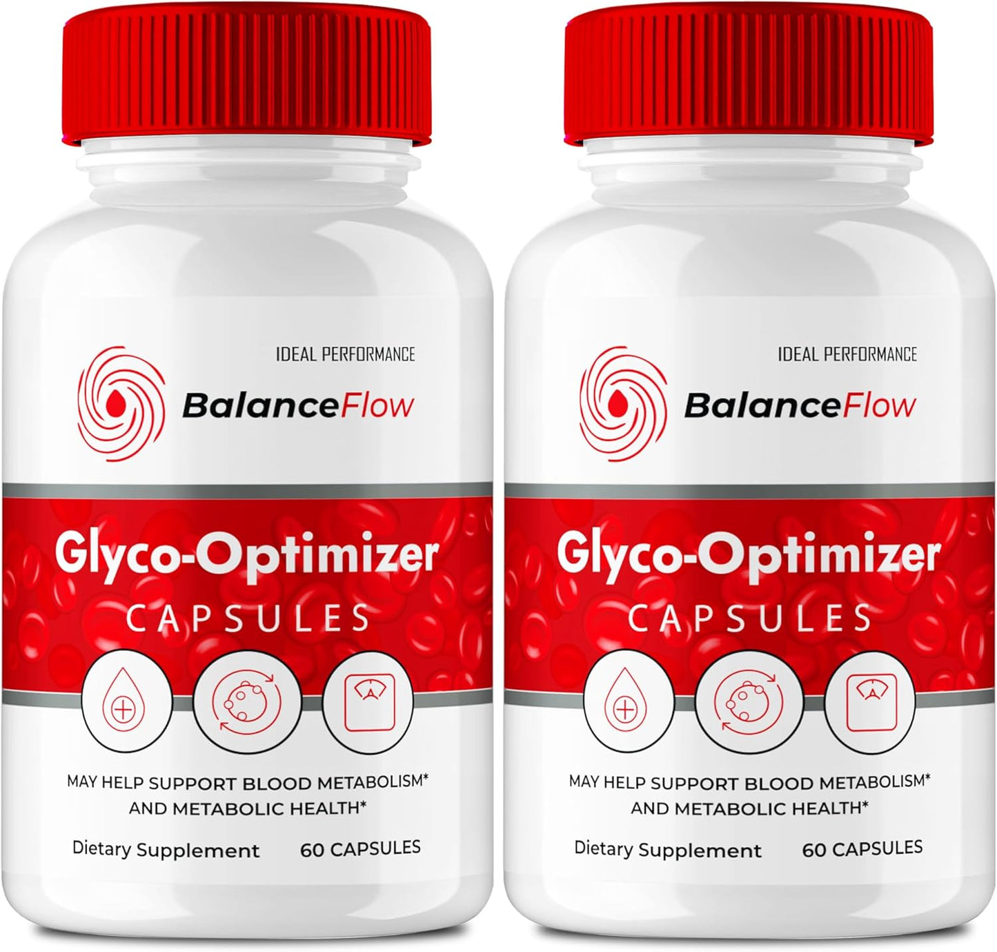 Balance Flow Glyco Optimizer Supplement Capsules - Maximum Strength Health & Wellness Support (2 Pack)