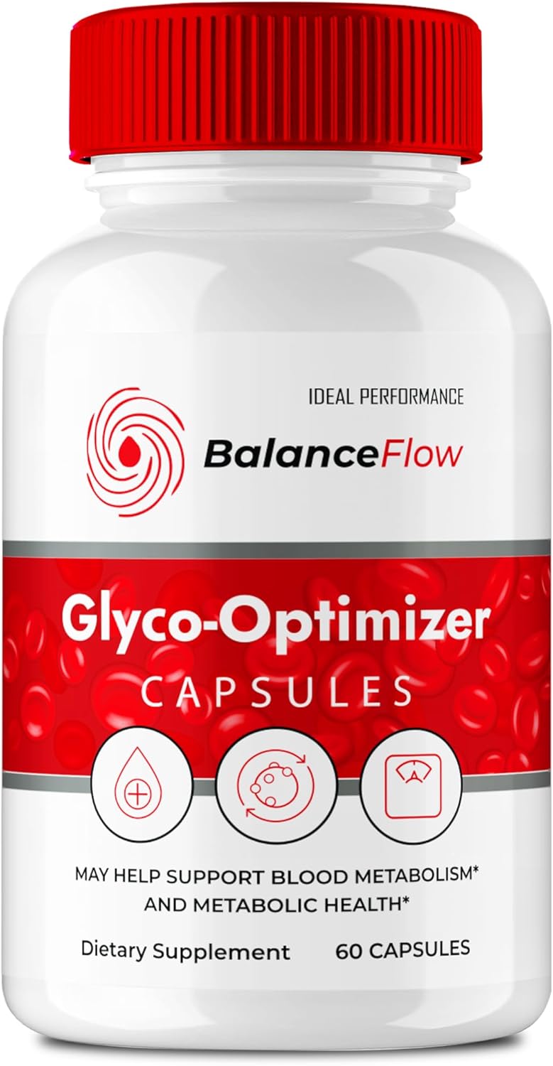 BalanceFlow Glyco Optimizer Capsules - Maximum Strength Health Supplement for Ideal Performance & Wellness Support - All Natural Formula (60 Capsules)