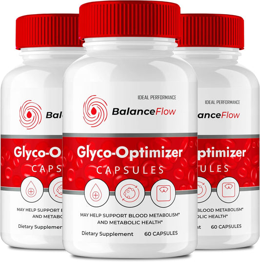 BalanceFlow Glyco Optimizer Supplement Capsules - Maximum Strength All Natural Formula for Health & Wellness Support (3 Pack)