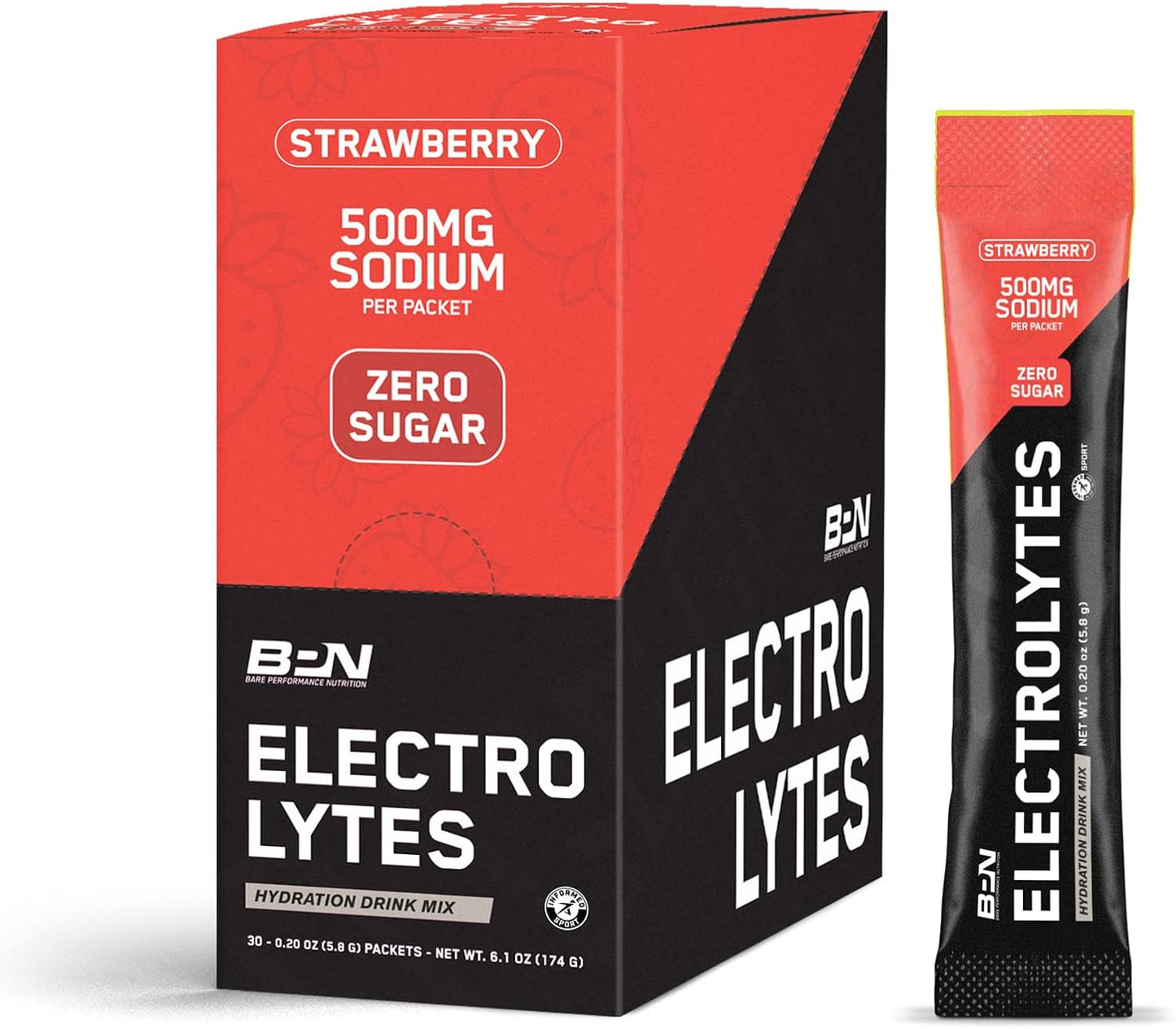 Bare Performance Nutrition BPN Electrolytes Variety Pack Bundle - Convenient On-the-Go Packs