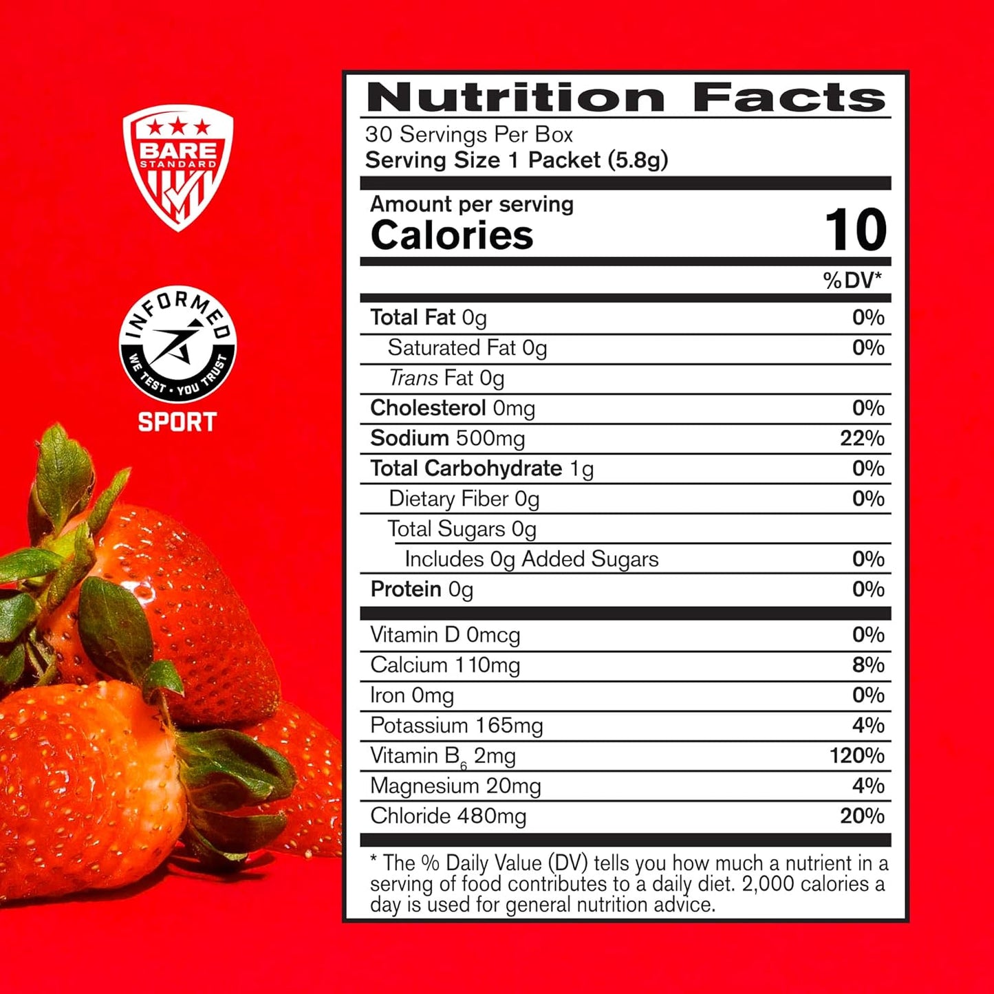 Bare Performance Nutrition BPN Electrolytes Variety Pack Bundle - Convenient On-the-Go Packs