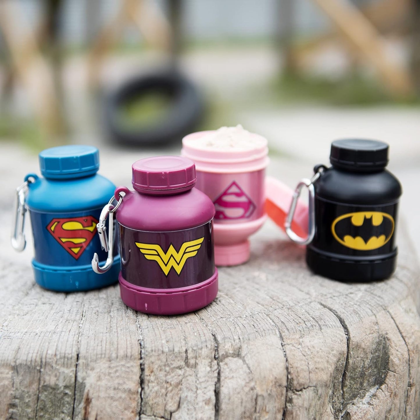 Batman Protein Shaker Bundle - 900ml Stainless Steel Water Bottle with Protein Powder Funnel