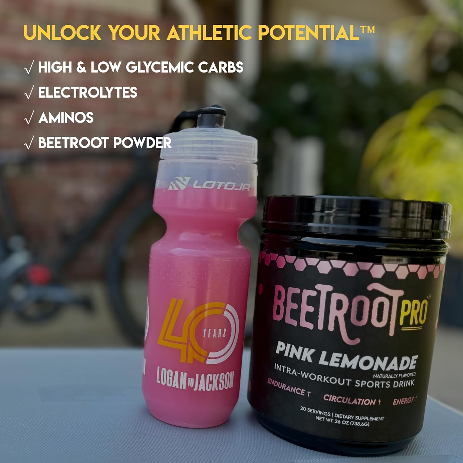 Beetroot Pro Intra-Workout Fuel Powder with Carb10 and Electrolytes - Stamina & Recovery Support with Beet Nitric Oxide