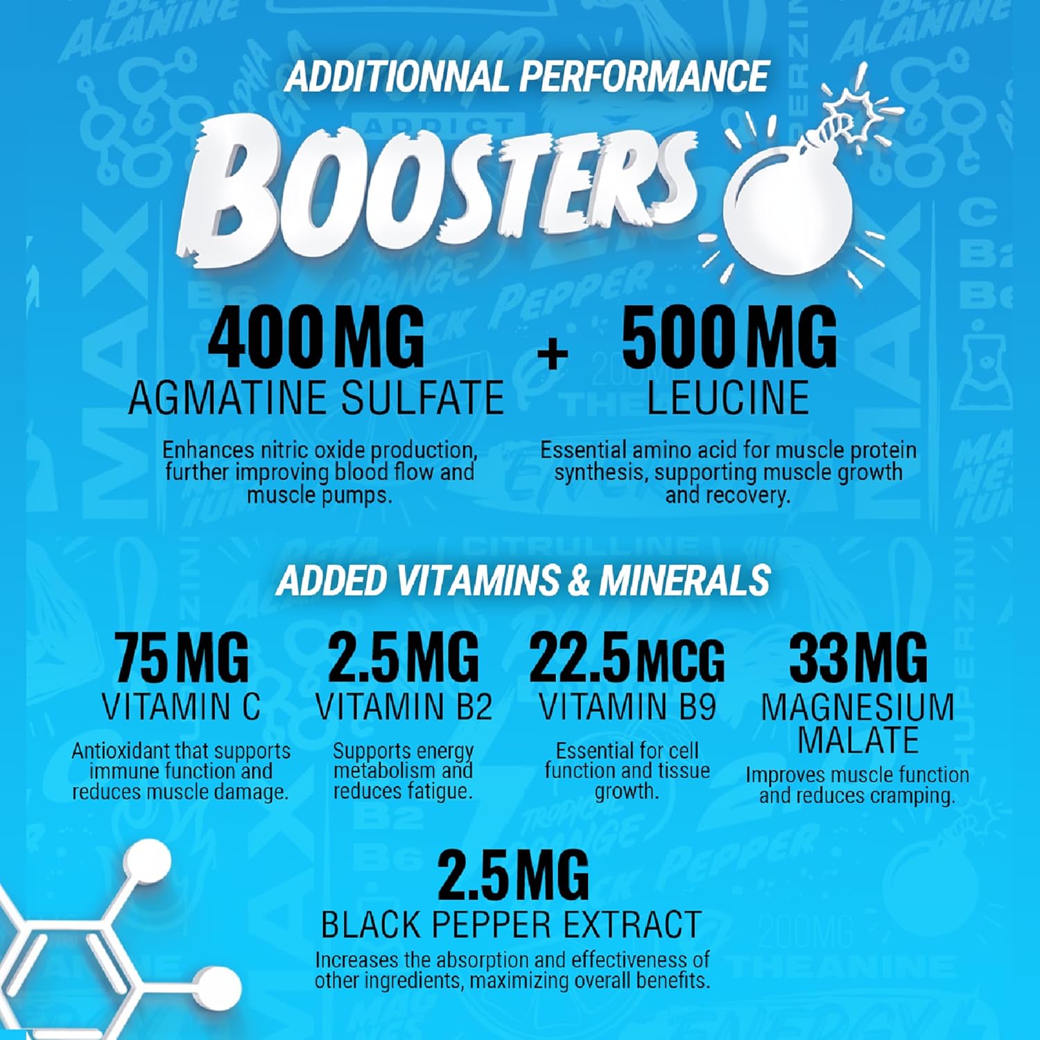 Believe Supplements Pump Addict Max Pre-Workout Powder - Boost Energy, Focus, Endurance - Tropical Orange - 40 Servings
