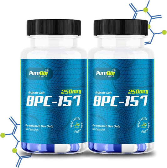 Bepecin-157 Peptide Capsules for Faster Recovery & Gut Support - 250mcg, 120ct - USA Made Supplement by Pure Bio Labs
