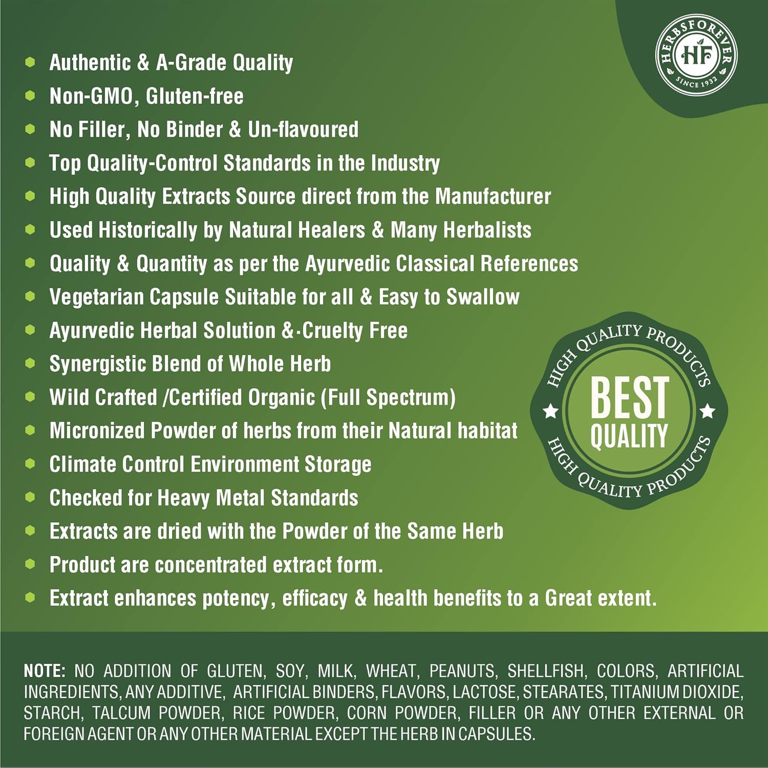 Bijasar Capsules for Liver Health | Pterocarpus Marsupium Alkanoid 4% | 60 Vege Capsules, 800 Mg | Herbsforever