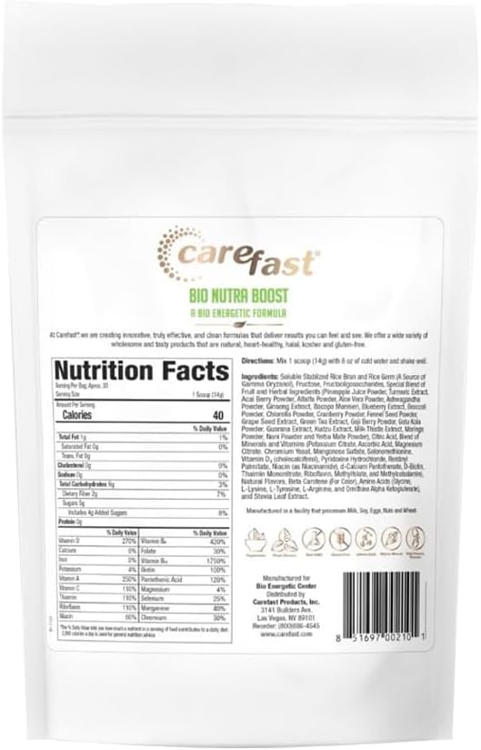 Bio Nutra Boost⢠Nutritional Drink Mix | Supports Mind and Body Well-Being | 55+ Whole Food Nutrients with 120+ Vitamins, Minerals, Antioxidants