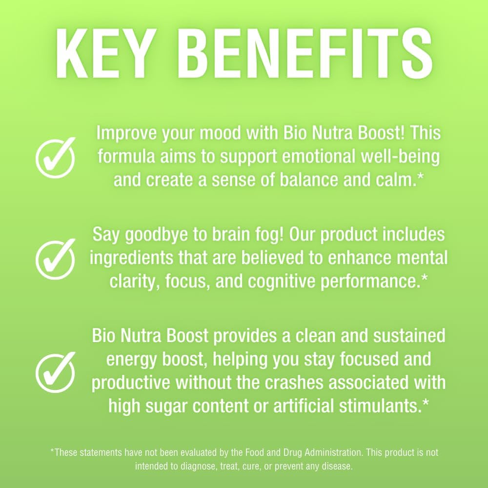 Bio Nutra Boost⢠Nutritional Drink Mix | Supports Mind and Body Well-Being | 55+ Whole Food Nutrients with 120+ Vitamins, Minerals, Antioxidants