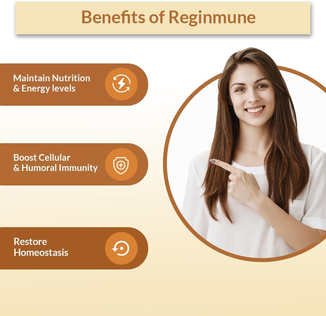 Biogetica Reginmune - Boost Your Immune System Naturally with 80 Capsules of Daily Immune Support
