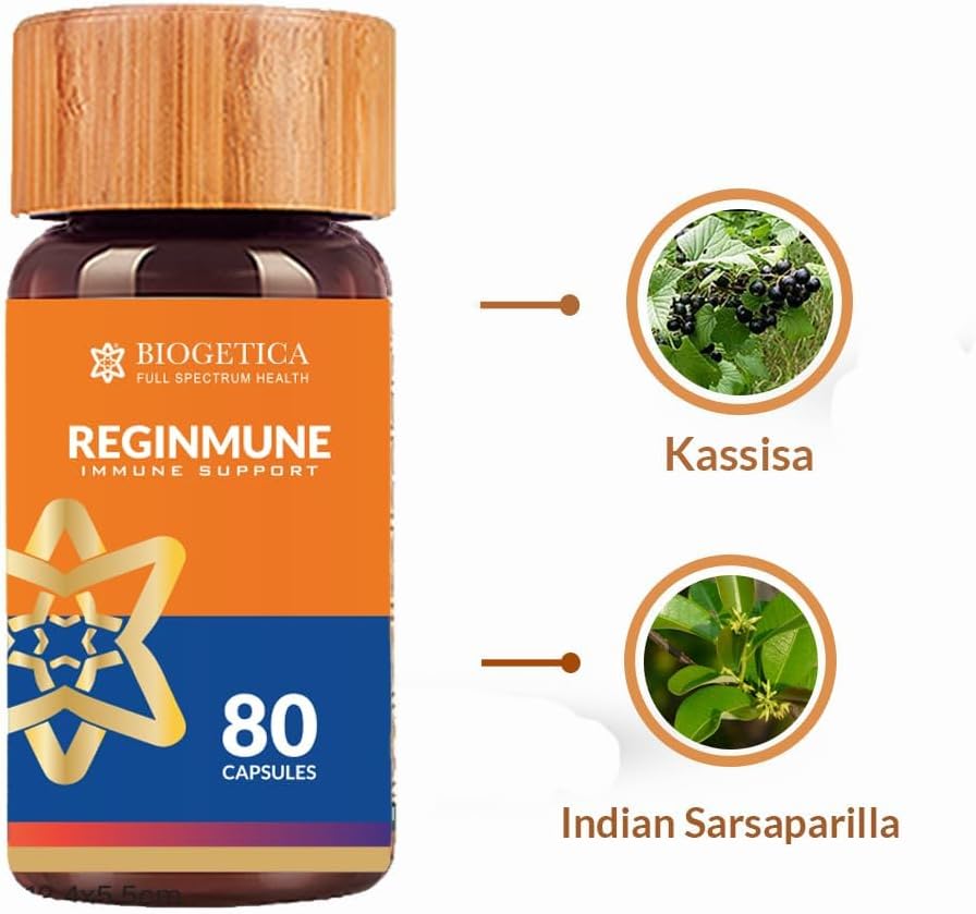 Biogetica Reginmune - Boost Your Immune System Naturally with 80 Capsules of Daily Immune Support