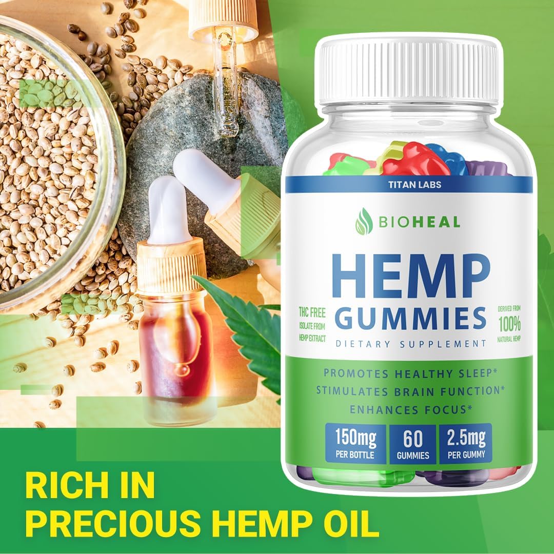 Bioheal Gummies 2 Pack - Advanced Formula Support for Tinnitus Relief - 300mg metabolism booster Gummies - 120 Gummies Total