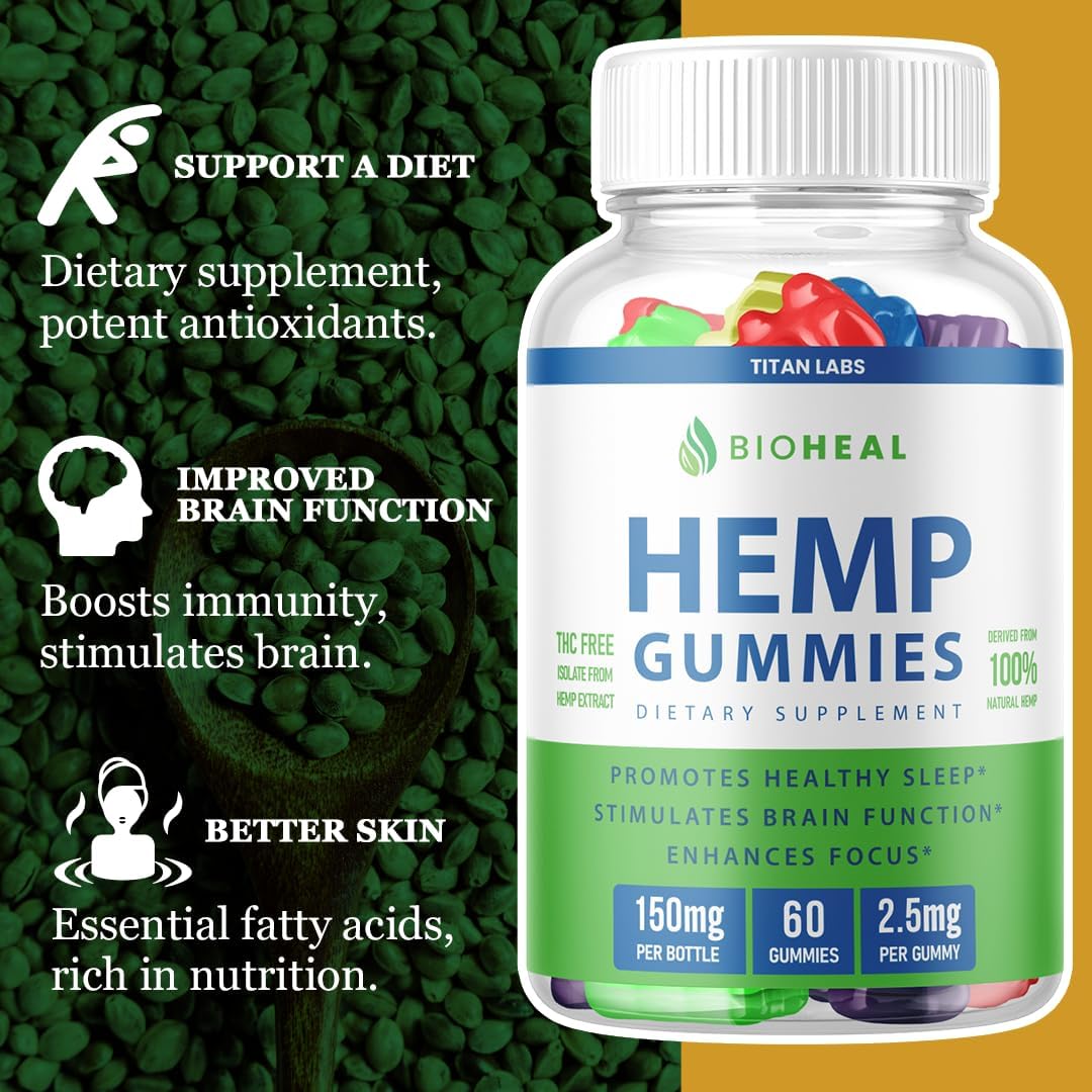 Bioheal Gummies 2 Pack - Advanced Formula Support for Tinnitus Relief - 300mg metabolism booster Gummies - 120 Gummies Total