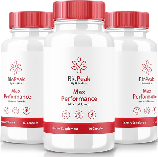 BioPeak Men Enhancement Pills (3 Pack) - Natural Male Capsules for Max Performance and Health - Official Pastillas Reviews - 180 Capsules