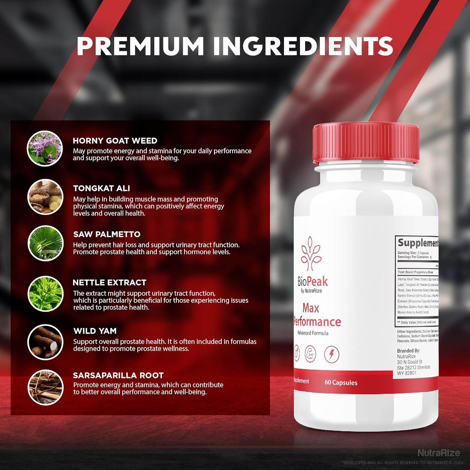 BioPeak Men Enhancement Pills (3 Pack) - Natural Male Capsules for Max Performance and Health - Official Pastillas Reviews - 180 Capsules