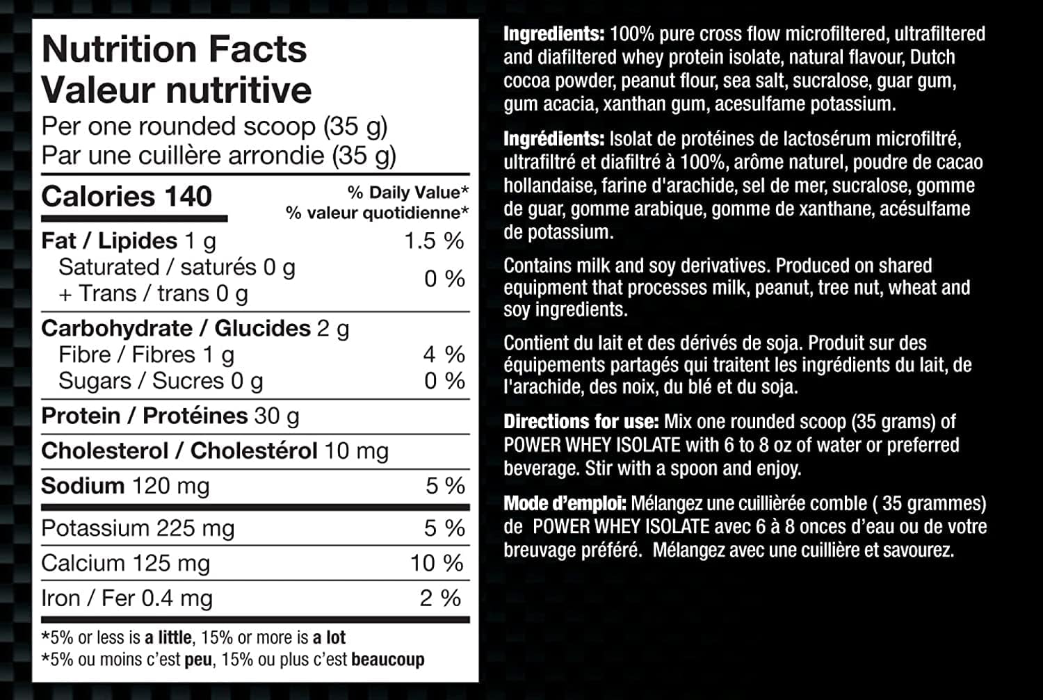 BioX Power Whey Isolate Chocolate Peanut Butter Protein Powder - 100% Ultra-Pure, 29-31g Protein, 0g Sugar, No Fillers - 2lb