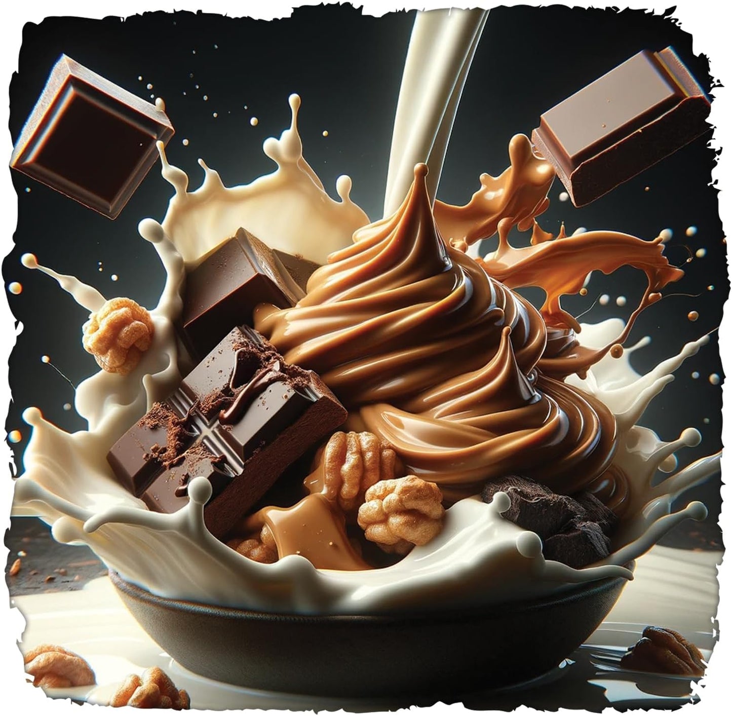 Black Magic Protein Powder: Whey, Egg, and Casein Complex with Enzymes & MCT - Pre & Post Workout - Chocolate Peanut Butter Puffs - 24g Protein - 2 LB