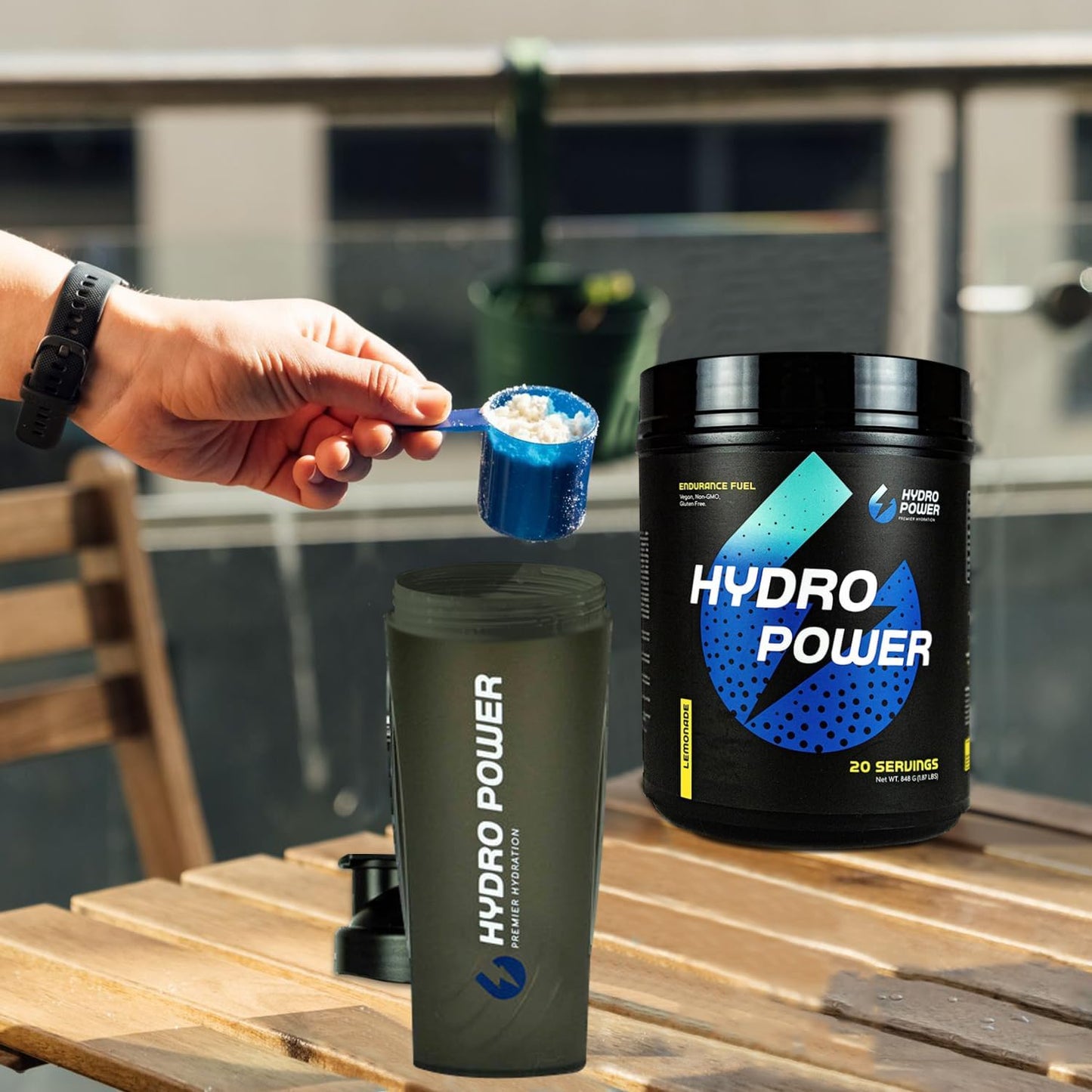 Blue Razz Hydro Power Endurance Fuel: Vegan, Non-GMO, Gluten Free High Carb Supplement for Maximum Performance - 20 Servings
