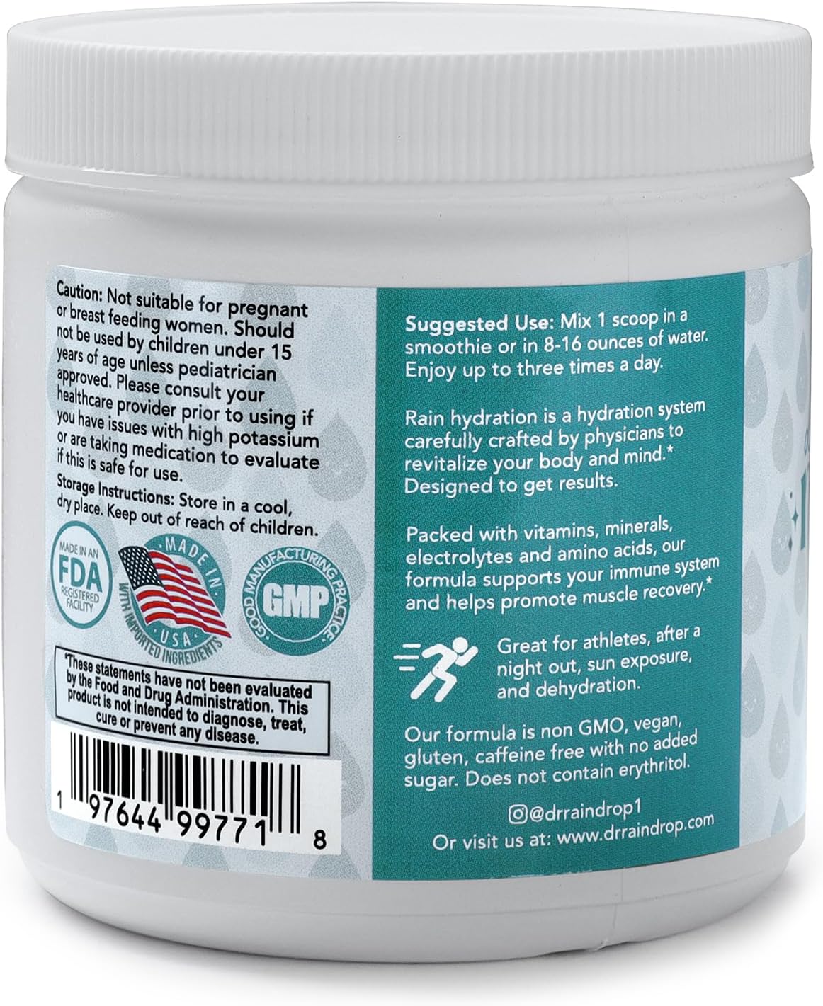 Blueberry Electrolyte Powder Drink Mix | No Added Sugar | Hydration Support Supplement | Made in USA | 20 Servings, 10 Calories