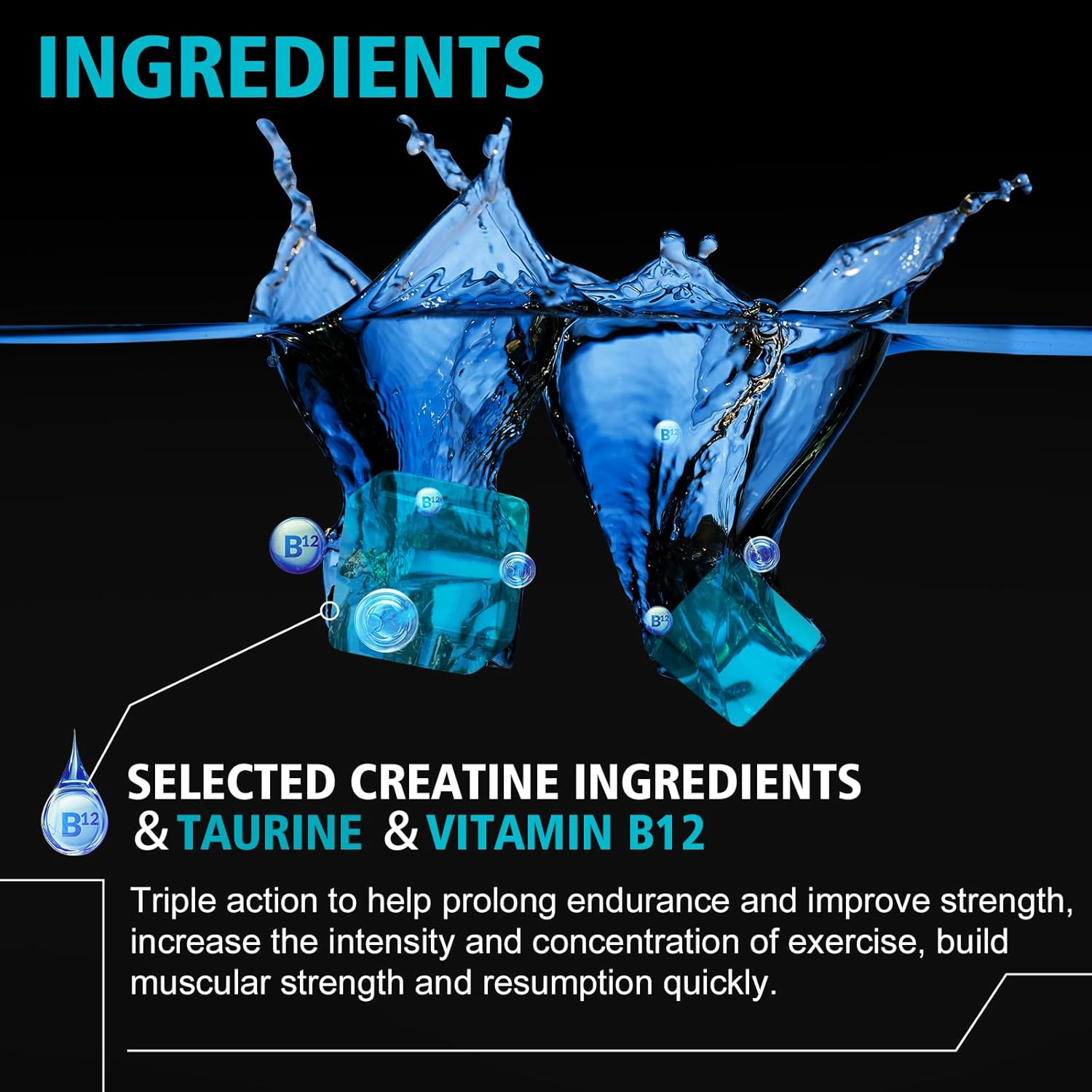 Blueberry Flavor Beauty Bar Creatine Monohydrate Gummies - 6200mg - 120 Gummies - Sugar Free Chewable Supplement for Muscle Strength & Energy Boost - Men & Women - Vegan Friendly