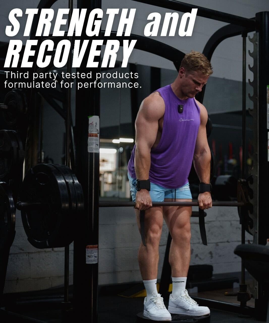 Blueberry Mango Creatine Monohydrate Powder for Pre & Post Workout, Energy Support - 100 Servings