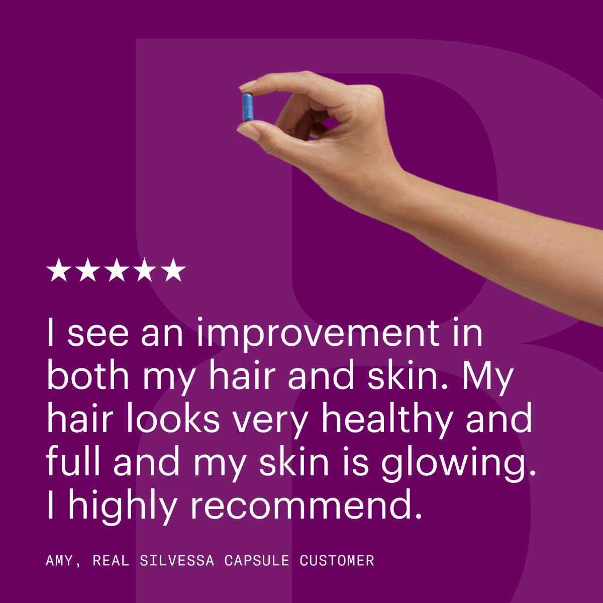 Bonafide Silvessa Hair & Skin Support Capsules β Hormone-Free, Drug-Free Daily Nourishment for Hair & Skin During Menopause β 30 Day Supply (30 Capsules)