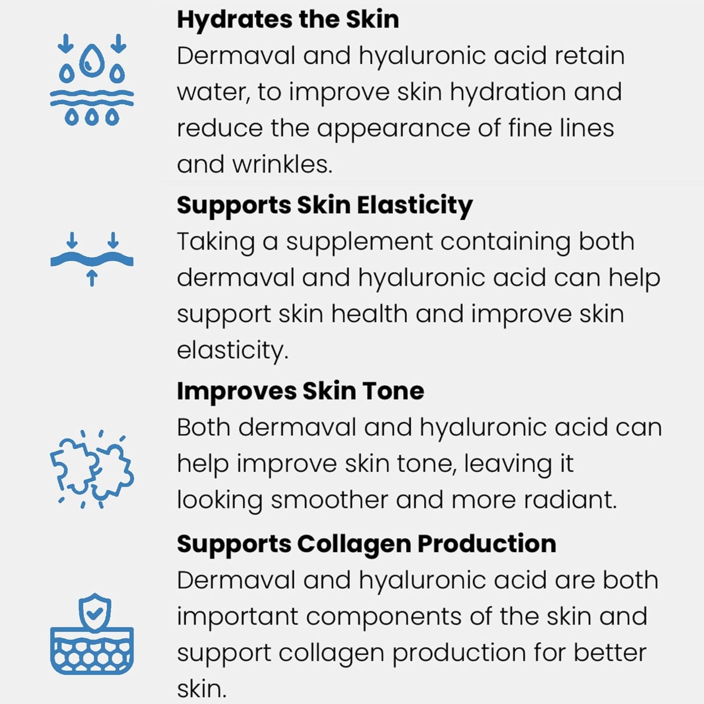 Boneafide Nutrition Advanced Collagen Supplement for Hair, Nails, Skin, Joints, and Bones - Anti-Aging Formula, No Artificial Colors, Sugar-Free, 40 Servings