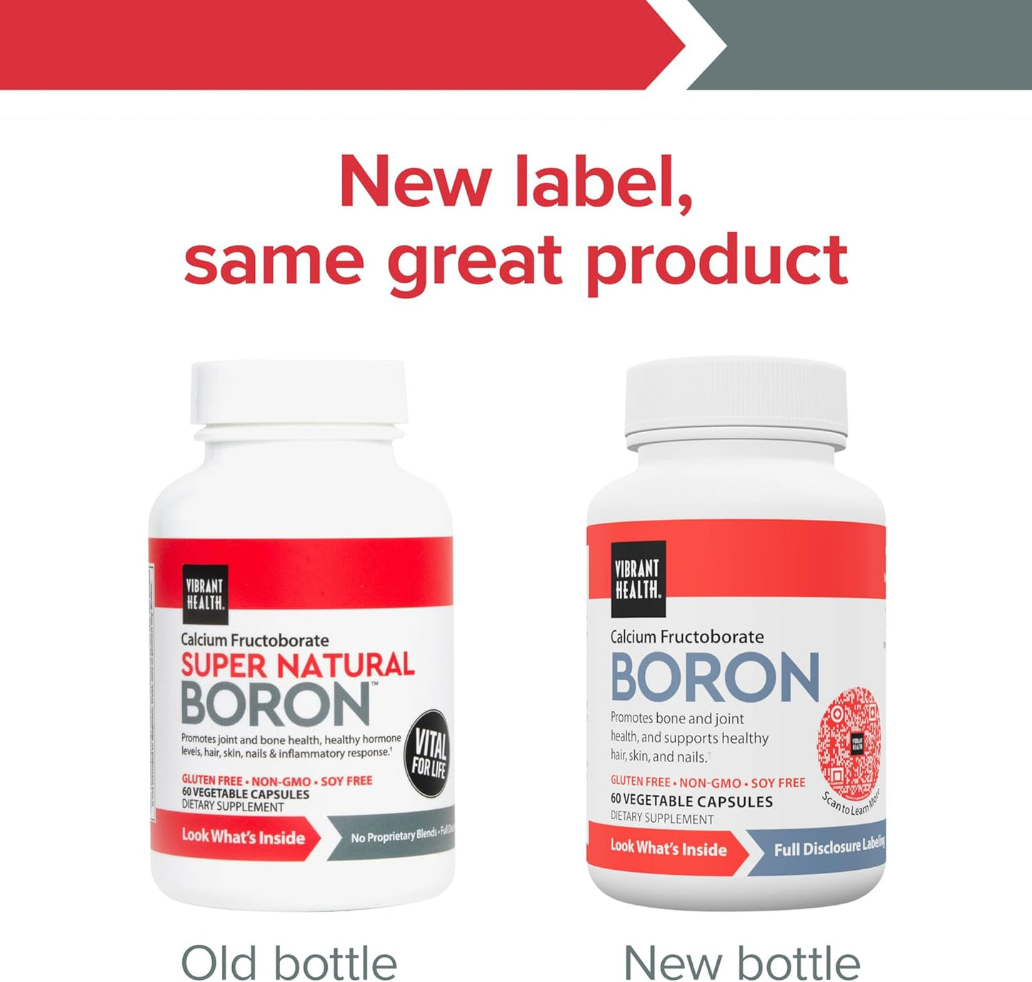 Boron Supplement for Vegetarian Joint and Bone Health - 60 Capsules